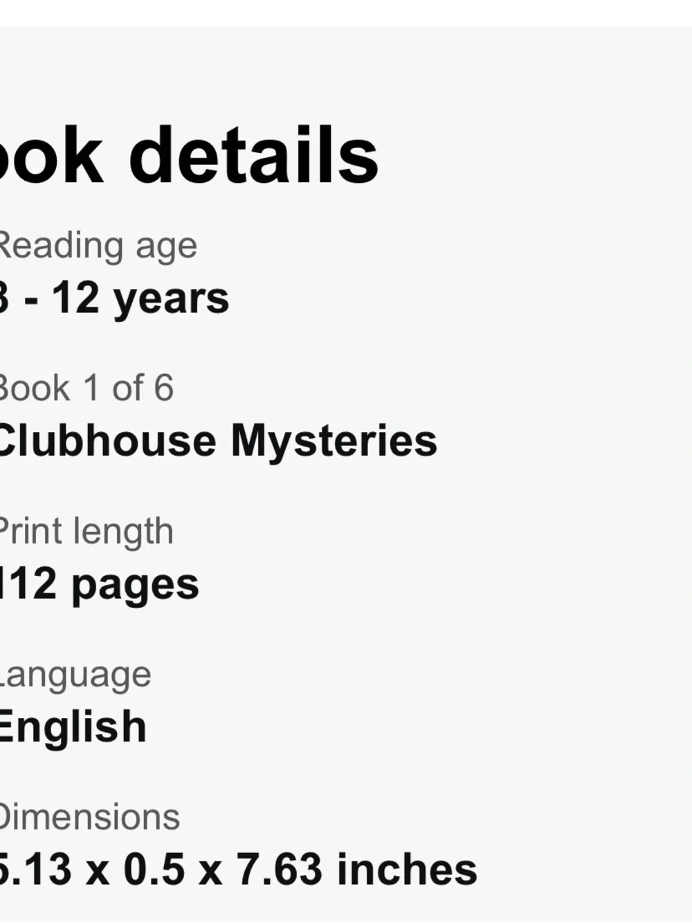 Books clubhouse mysteries